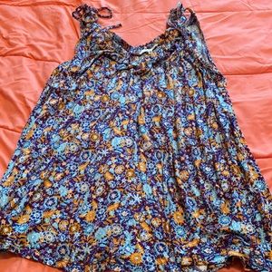 Womens Pure Good floral Tank Top soft Size med